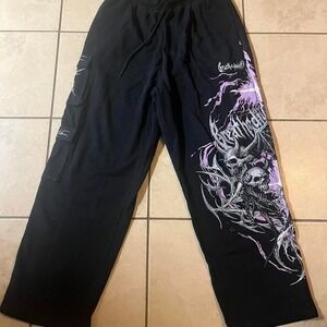 Breathe Divinity black and pink sweatpants Size XL